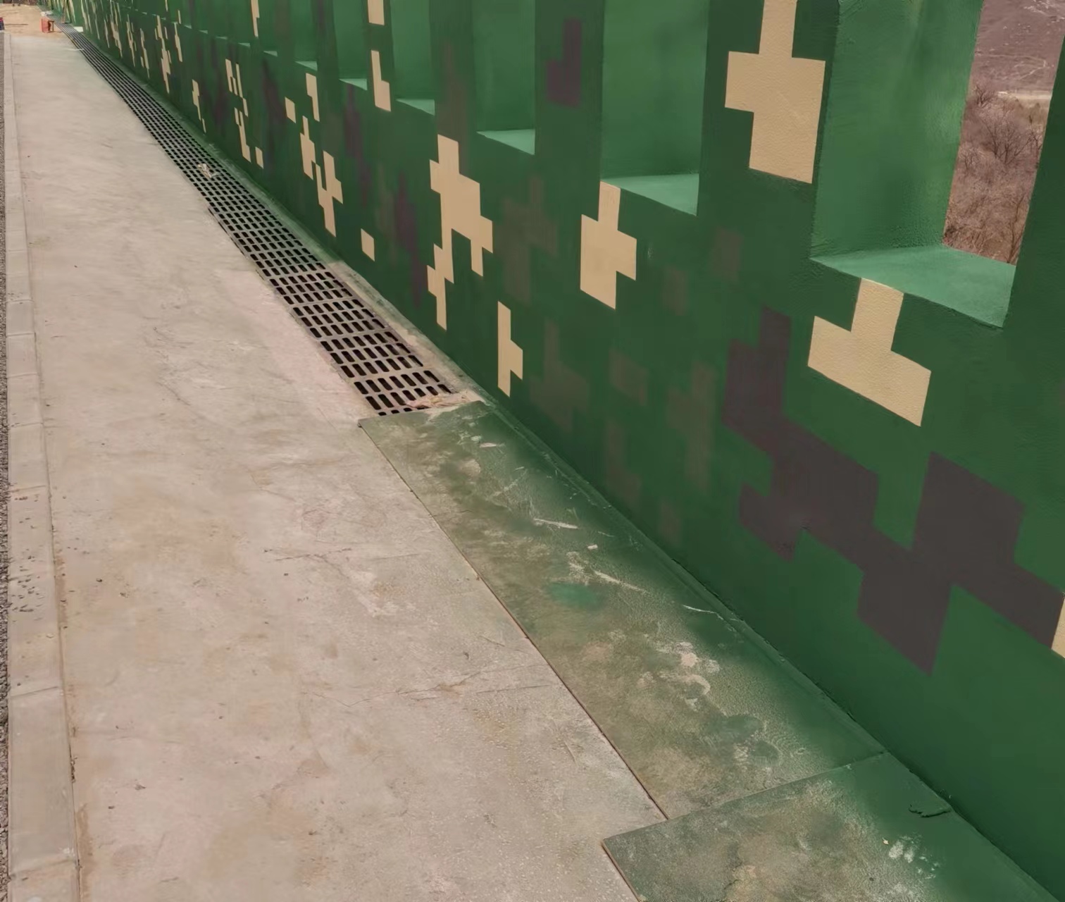 青岛围墙迷彩喷涂,数迷彩漆