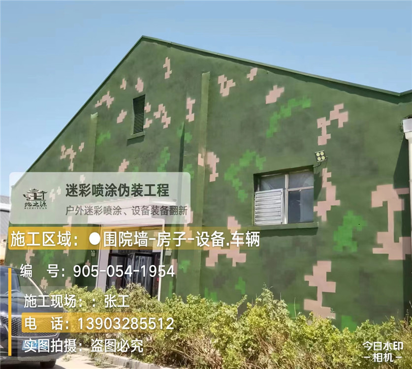 青岛外墙数码迷彩漆施工报价清单（100㎡标准墙面测算）